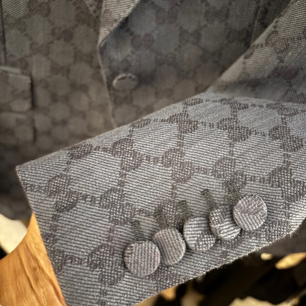 Gucci Black Patterned Blazer - Picture 4 of 10